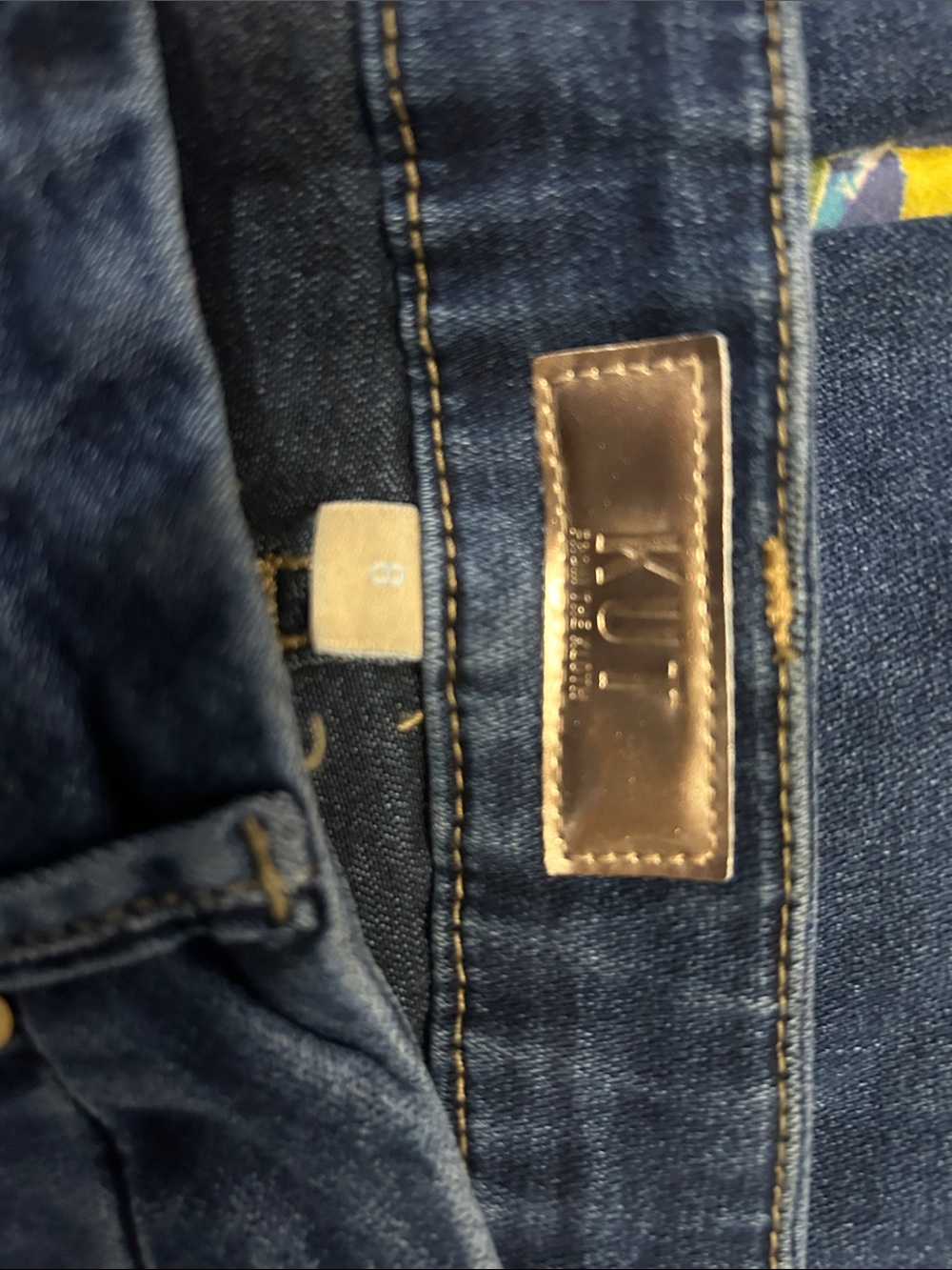 Kut from the Kloth Dark Blue Womens Denim Jeans
